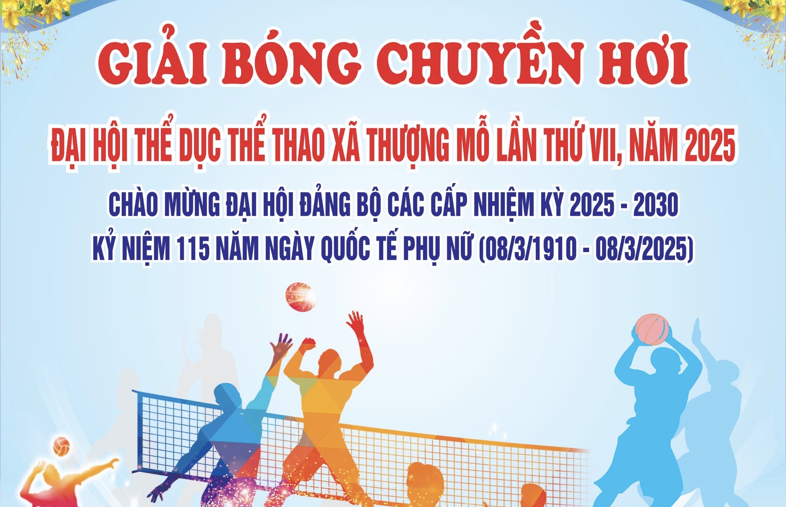 Giải Bóng chuyền hơi Đại hội Thể dục thể thao xã Thượng Mỗ lần thứ VII năm 2025
